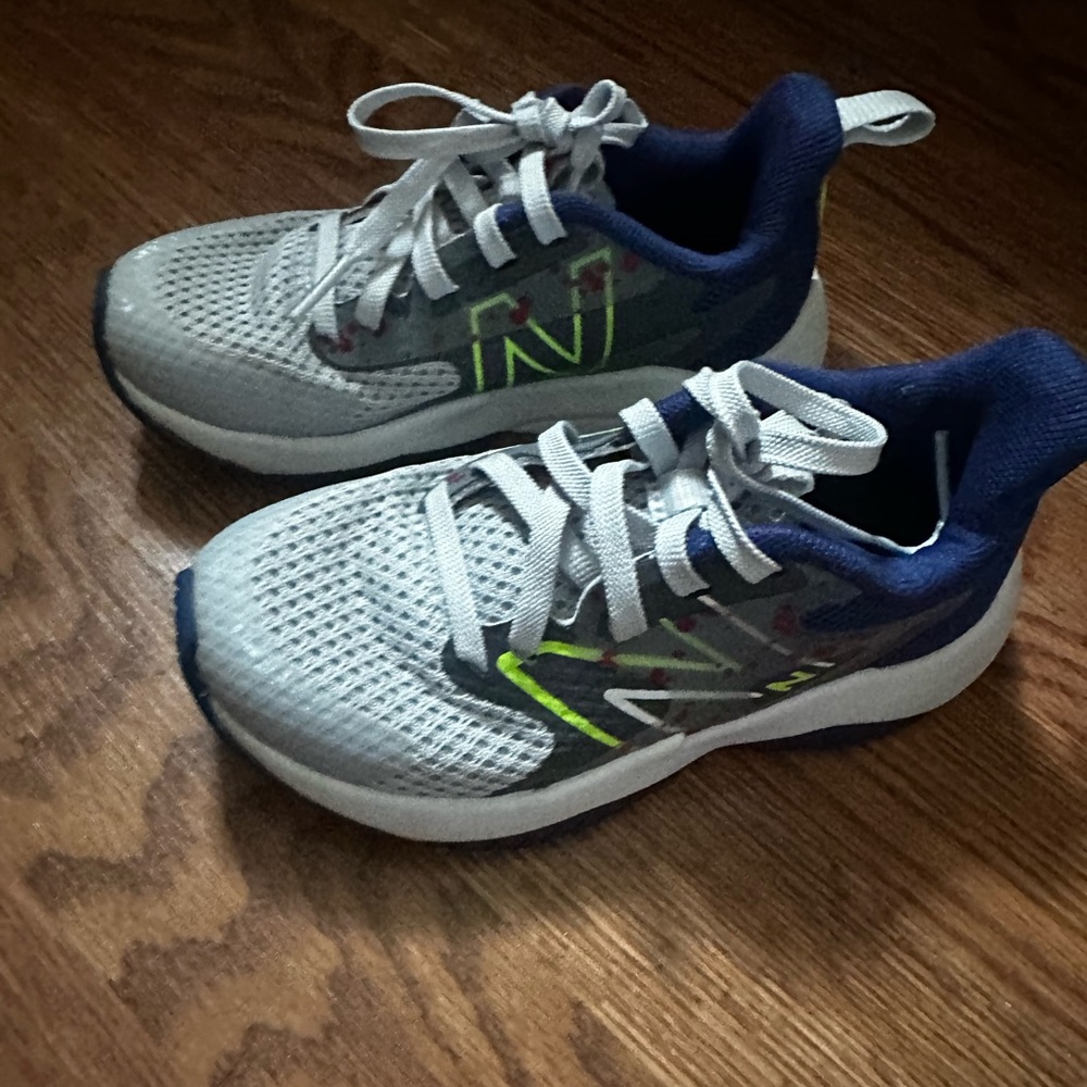 Kids Athletic Shoes - Gray and Blue